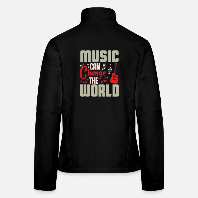 Music changes the world Design - Women's Softshell Jacket - black