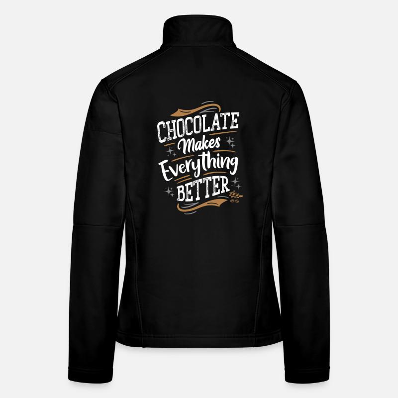 Le chocolat rend tout meilleur - Schokolade Veste en tissu softshell Femme