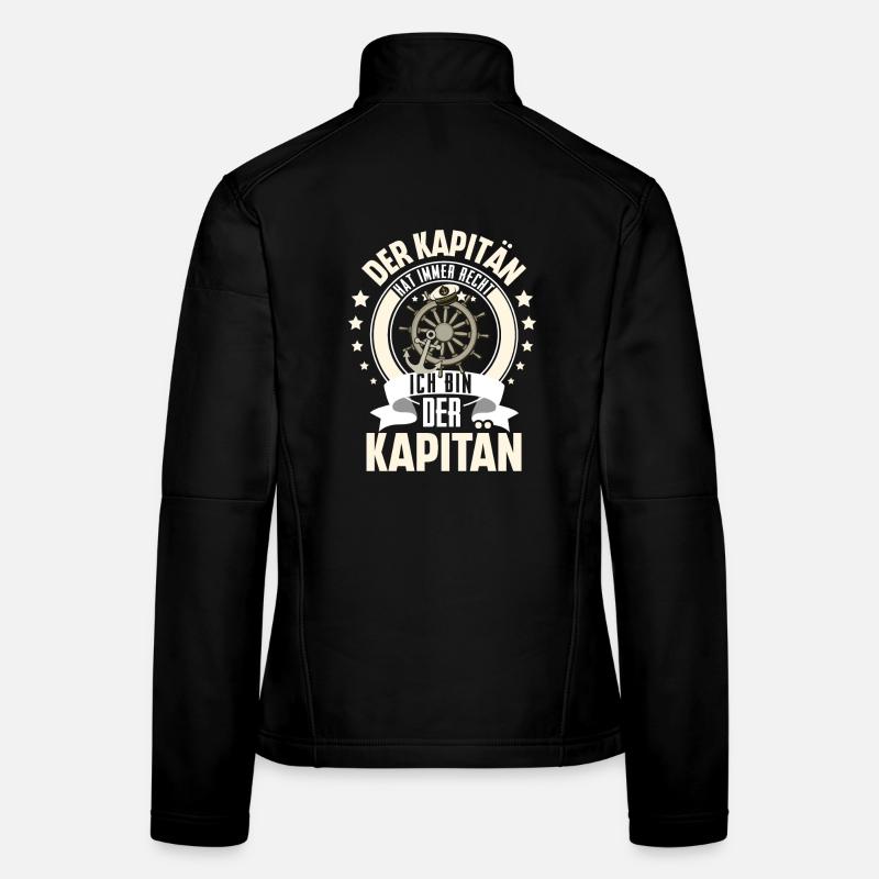 Kapitän Motorboot Segeln Boot Schiff Schifffahrt Frauen Softshelljacke
