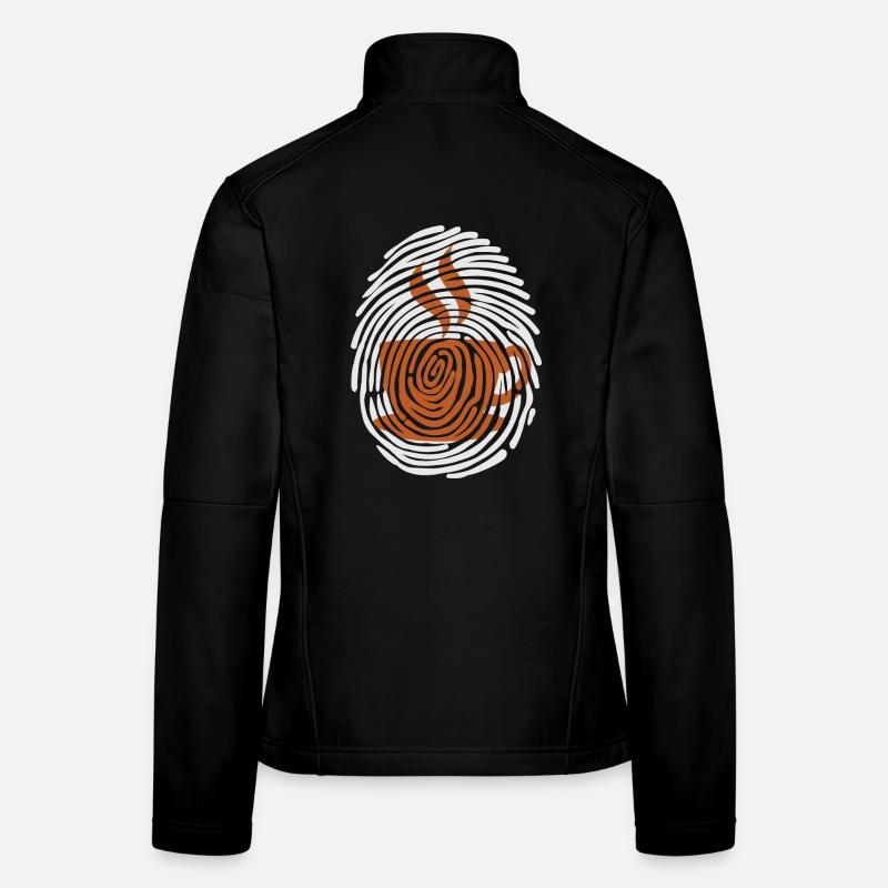 Buveur de café Tasse de café Café au lait Veste en tissu softshell Femme