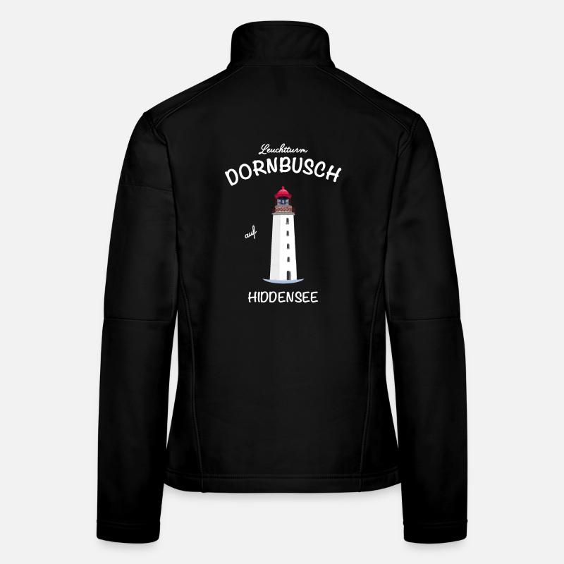 Leuchtturm Dornbusch auf der Insel Hiddensee Frauen Softshelljacke
