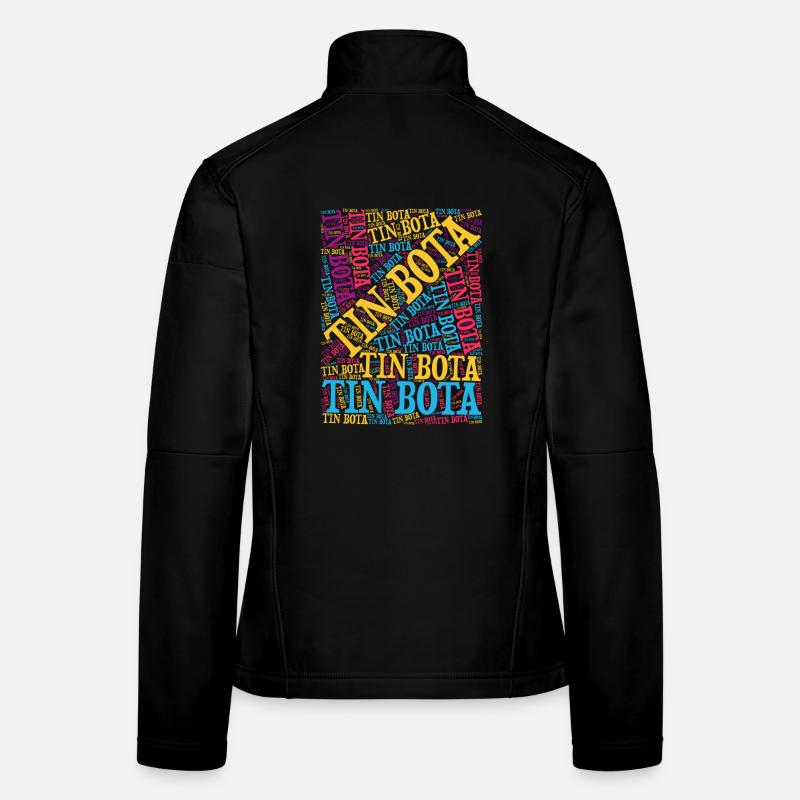 t-shirt tin bota word cloud Emilia Romagna Women's Softshell Jacket