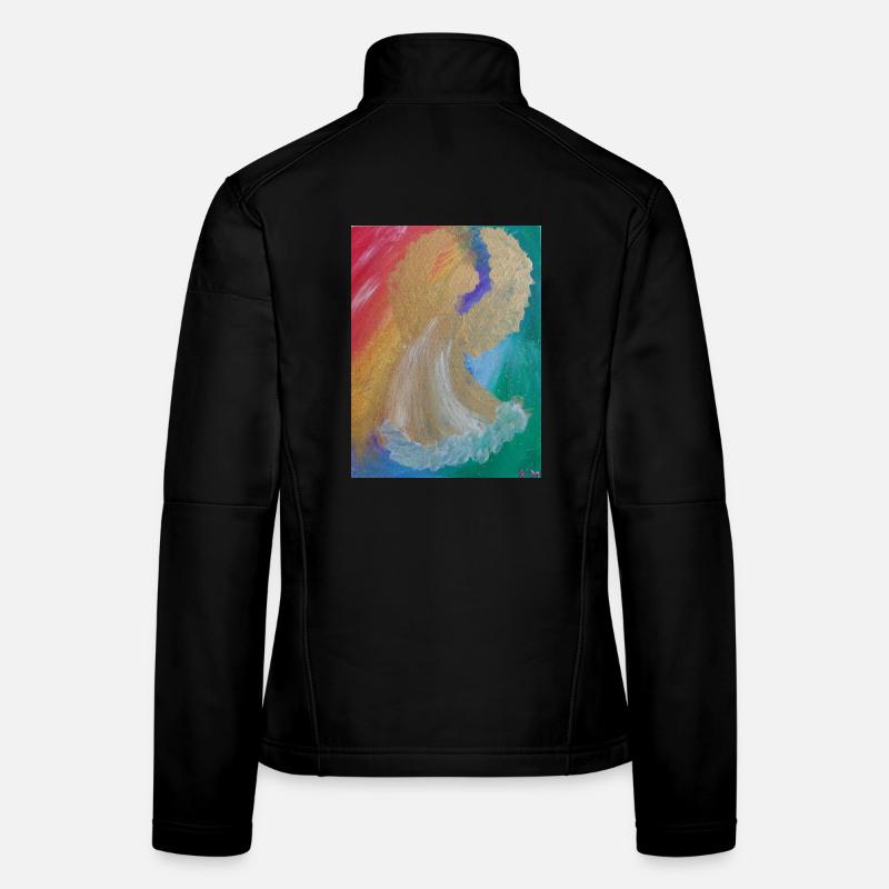 Regenbogenengel - Engel des Einklangs - Engelbild Frauen Softshelljacke