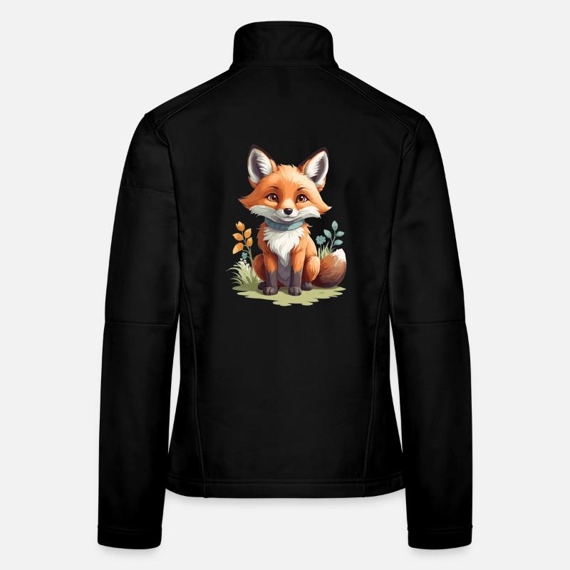 Cute little fox Women's Softshell Jacket