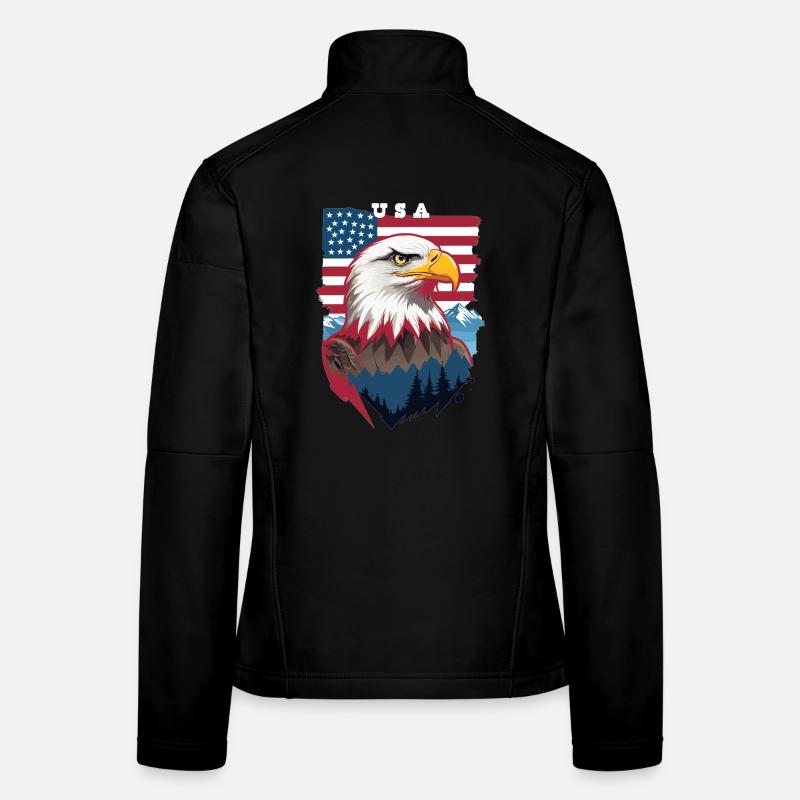 Bald eagle Women's Softshell Jacket