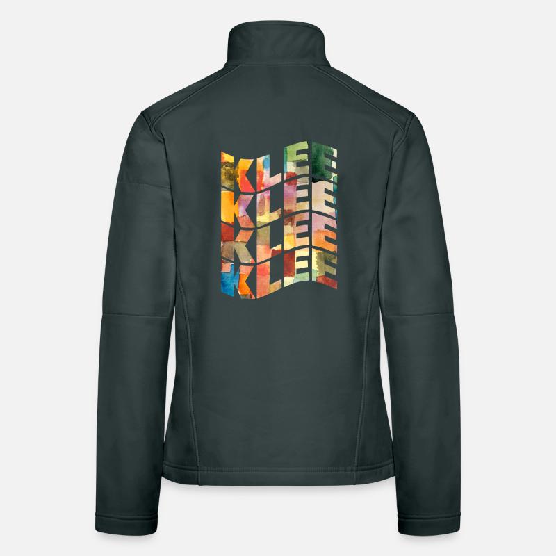 Paul Klee text wave effect t-shirt Women's Softshell Jacket