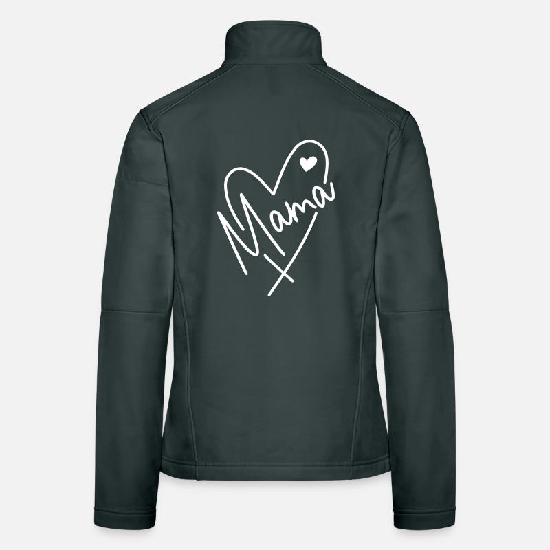 Cœur de maman Veste en tissu softshell Femme