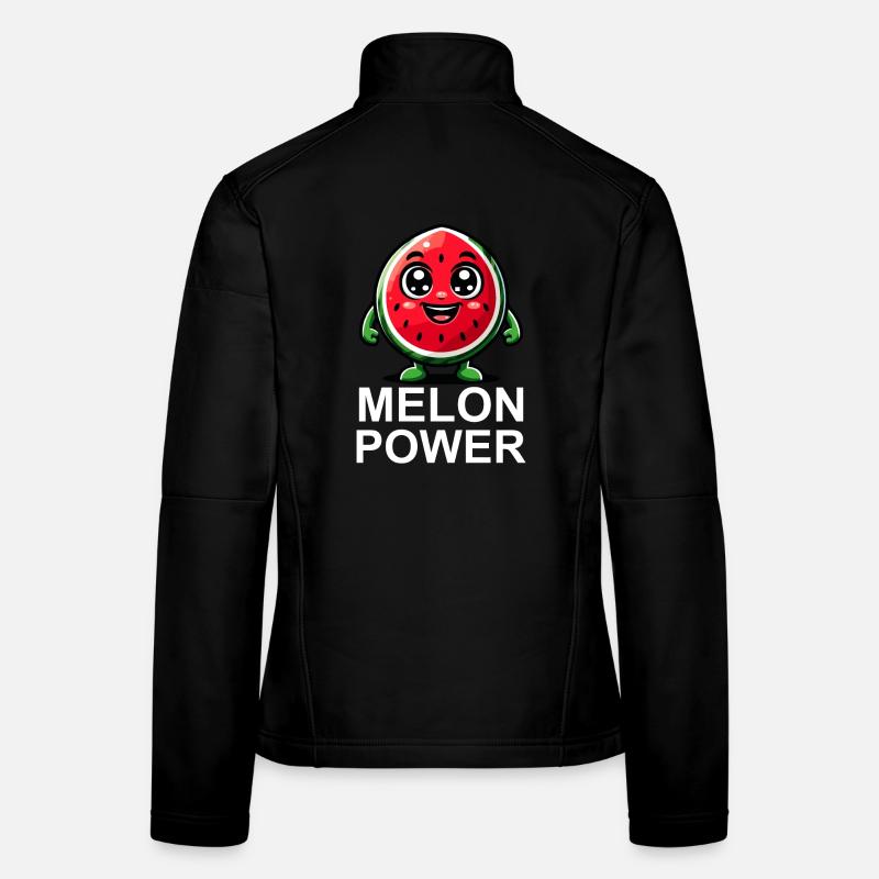 Illustration de pastèque heureuse Veste en tissu softshell Femme