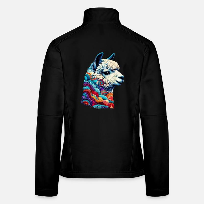 Alpaka - Frauen Softshelljacke - Schwarz
