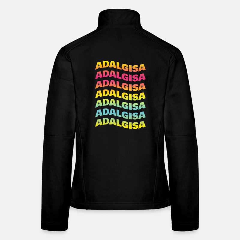 Adalgisa tshirt texte vague effet t-shirt- Veste en tissu softshell Femme