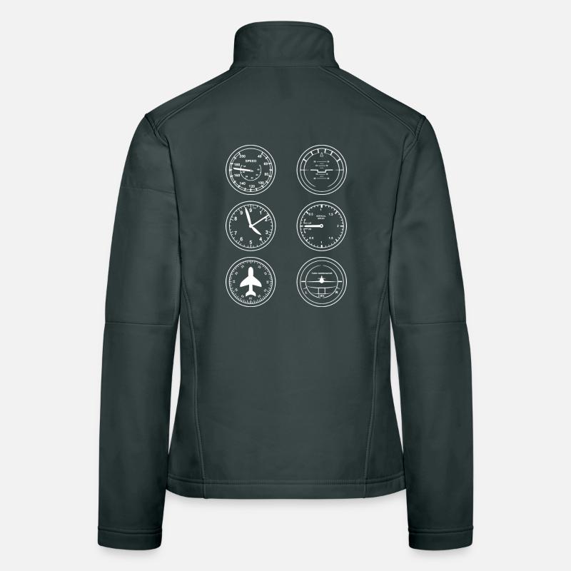 Instruments d’aéronef Veste en tissu softshell Femme