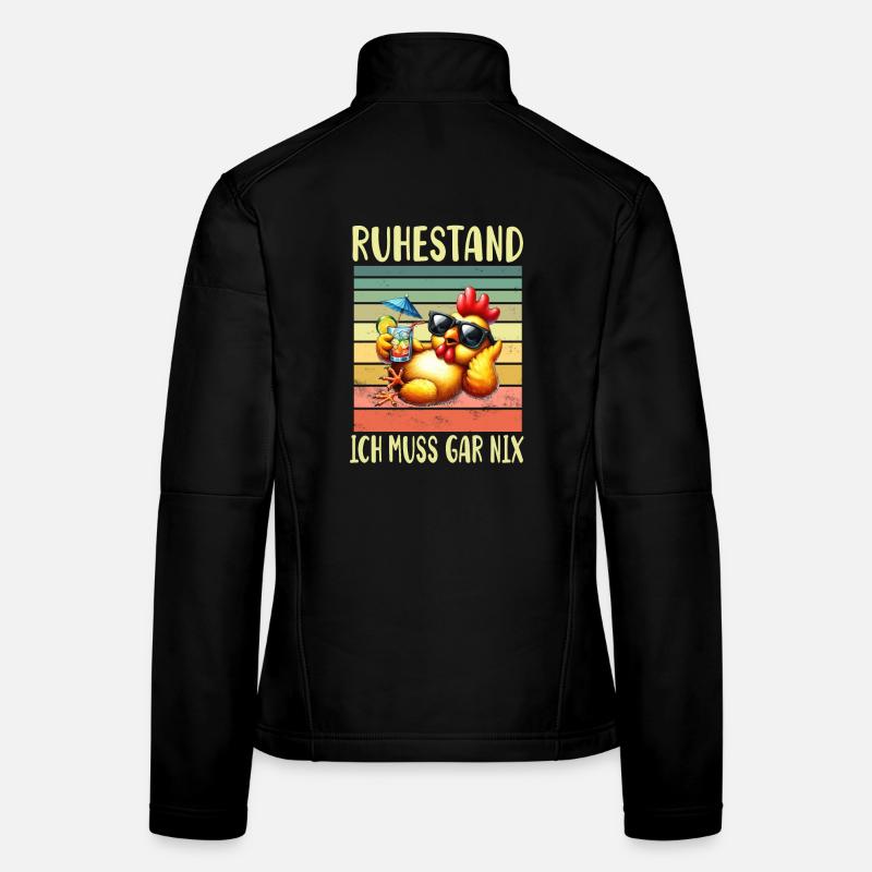 Ruhestand Rentner Rentnerin Frauen Softshelljacke