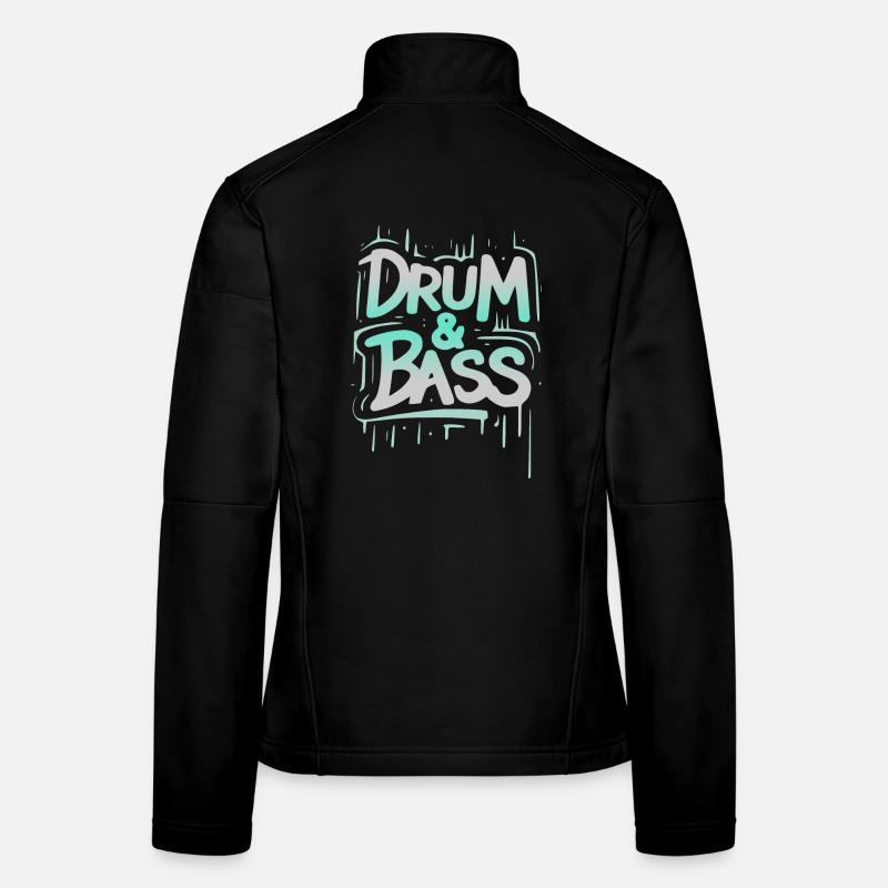 Drum and bass - Women's Softshell Jacket - black