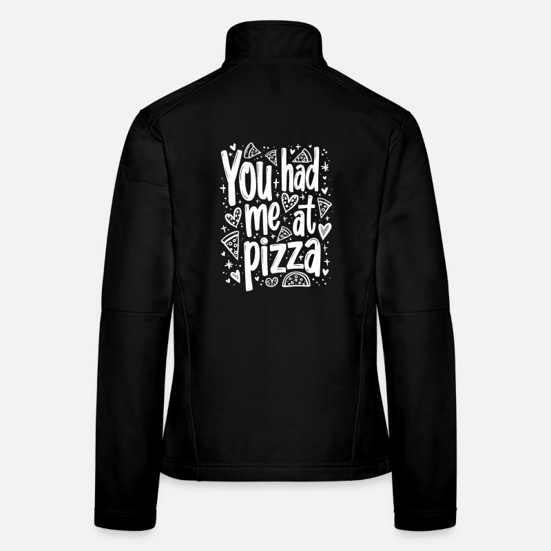VOUS M’AVEZ EU À PIZZA Veste en tissu softshell Femme