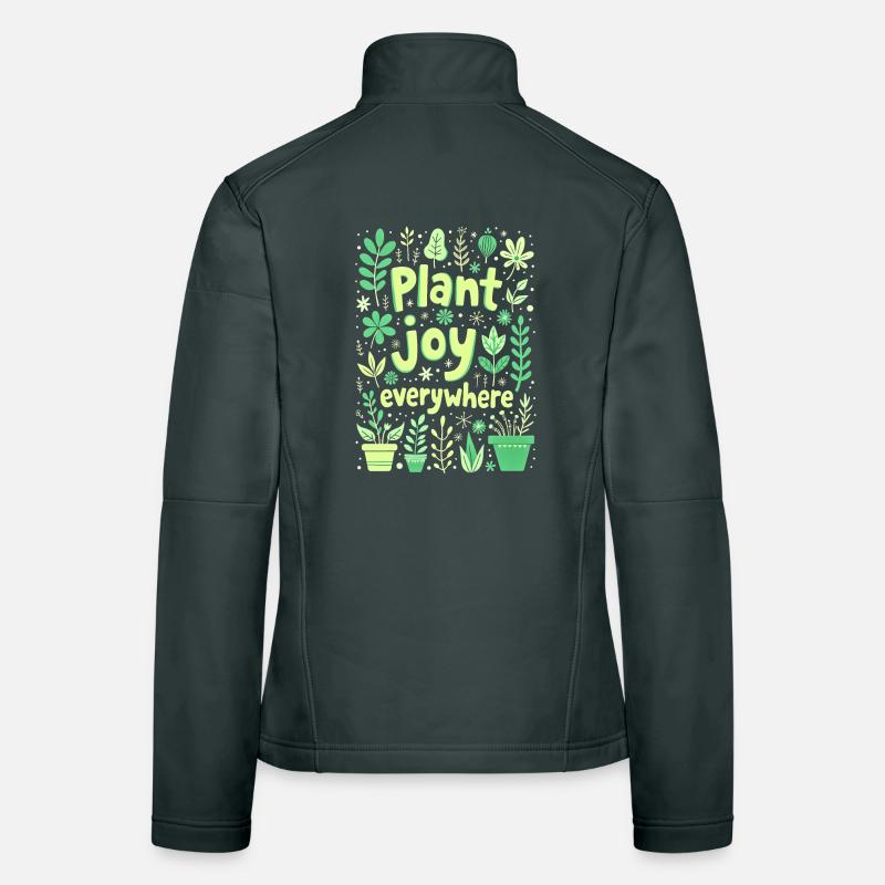 PLANT JOY EVERYWHERE Women's Softshell Jacket