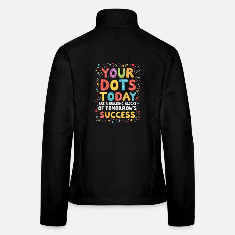 DOT DAY : VOS POINTS D’AUJOURD’HUI SONT LES ÉLÉMENTS CONSTITUTIFS Veste en tissu softshell Femme