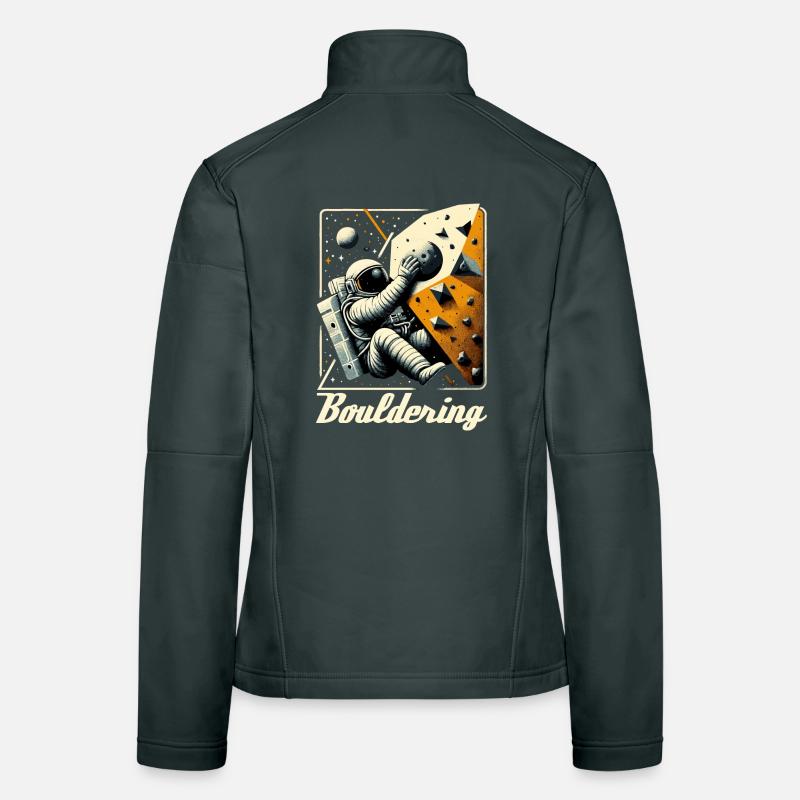 Bouldern Astronaut Raumfahrer Geschenk Frauen Softshelljacke