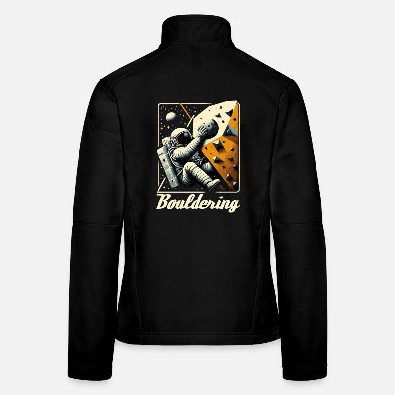 Bouldern Astronaut Raumfahrer Geschenk Frauen Softshelljacke