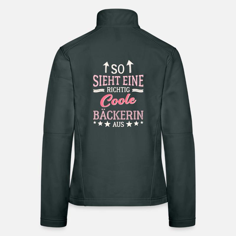 So sieht eine richtig coole Bäckerin aus Backen Frauen Softshelljacke