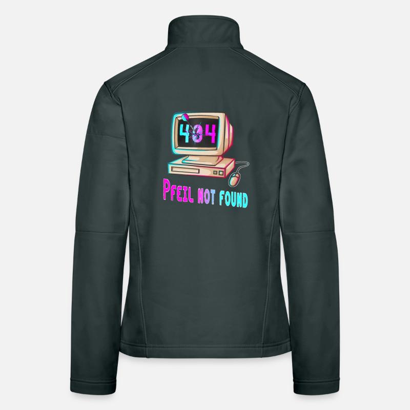404 Design rétro Veste en tissu softshell Femme