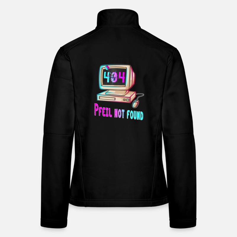 404 Design rétro Veste en tissu softshell Femme