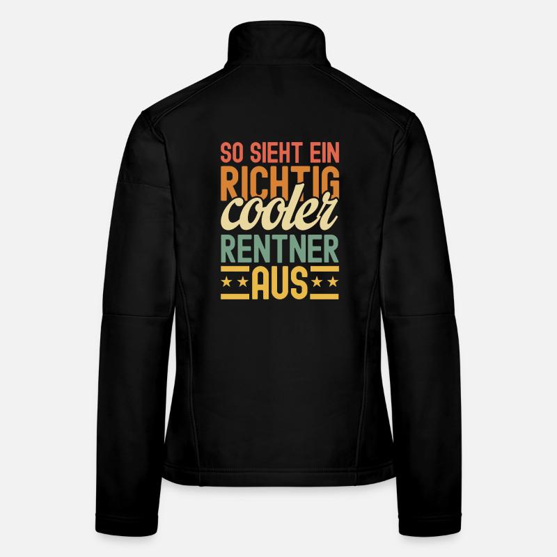 So Sieht Ein Richtig Cooler Rentner Aus Frauen Softshelljacke
