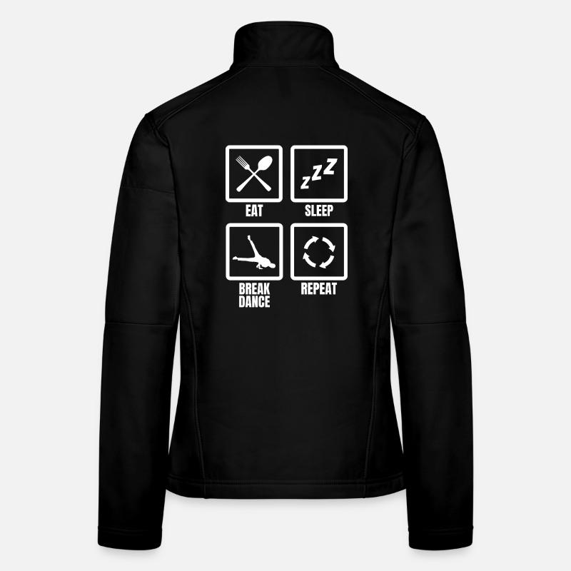 Manger dormir pause danse répéter Veste en tissu softshell Femme