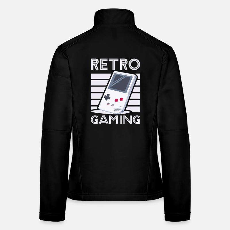 Rétro gaming 1 par Helfspawn Veste en tissu softshell Femme