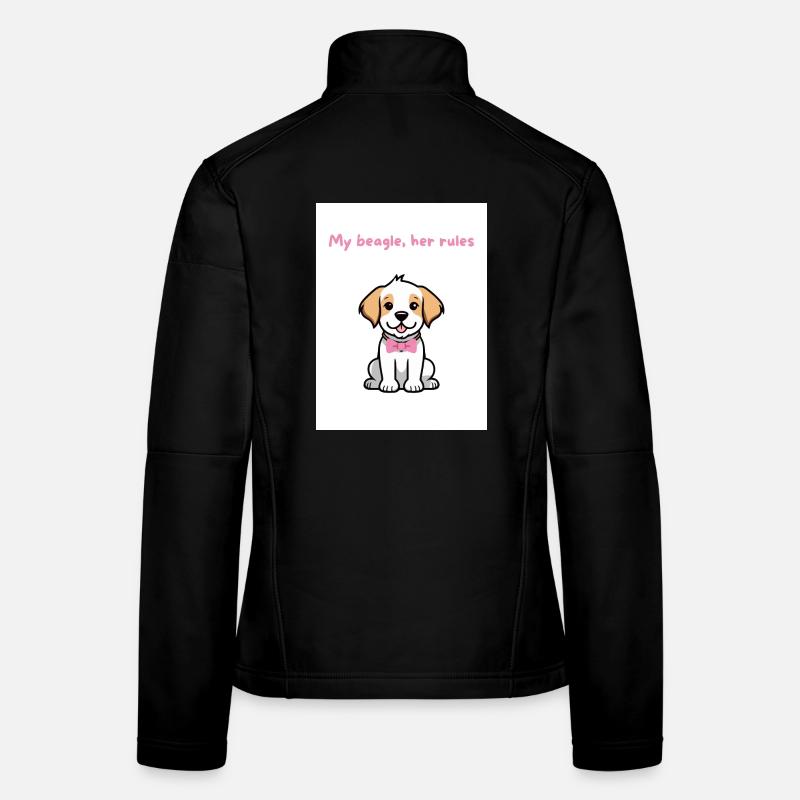 Mein Beagle, ihre Regeln Frauen Softshelljacke