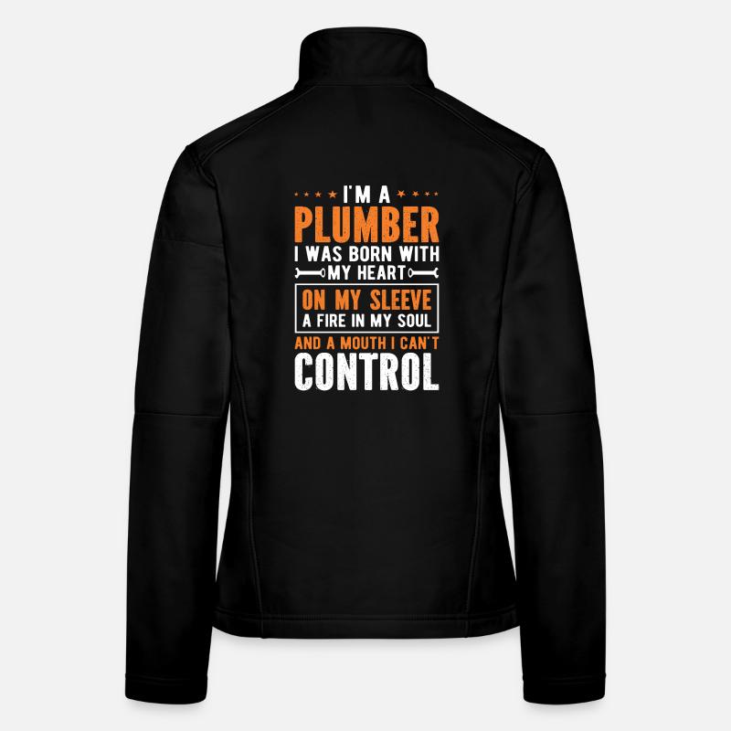 Lustiges Plumber Zitat Design Frauen Softshelljacke