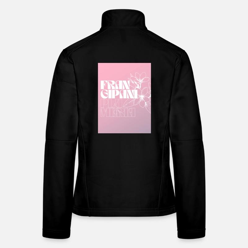 Frangipanier Plus Mera Design floral Veste en tissu softshell Femme