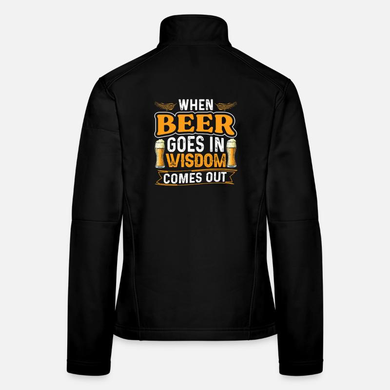 Beer wisdom comes out Frauen Softshelljacke