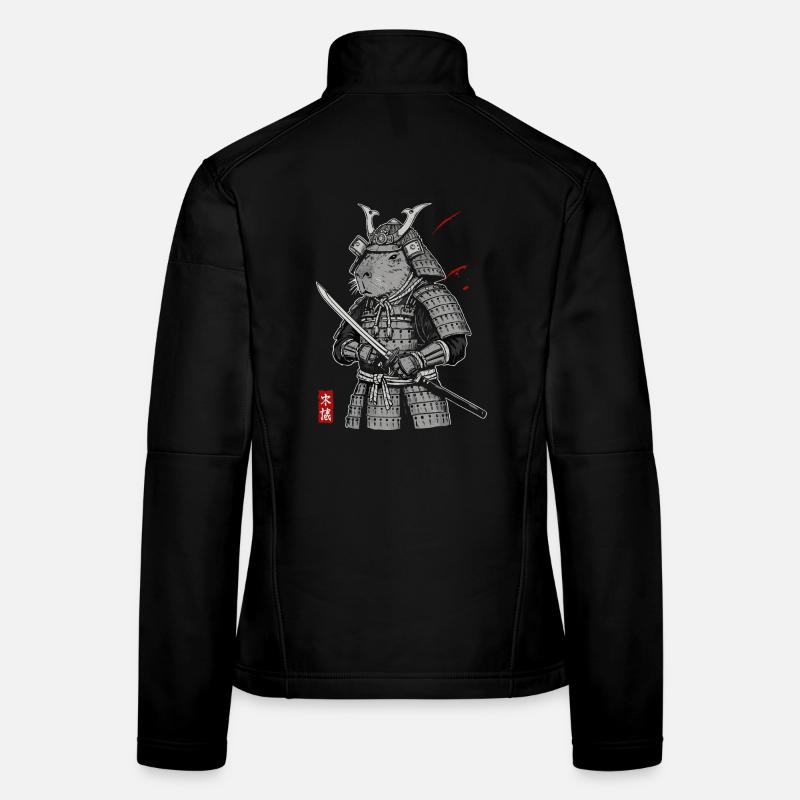 Otaku Katze Samurai Frauen Softshelljacke