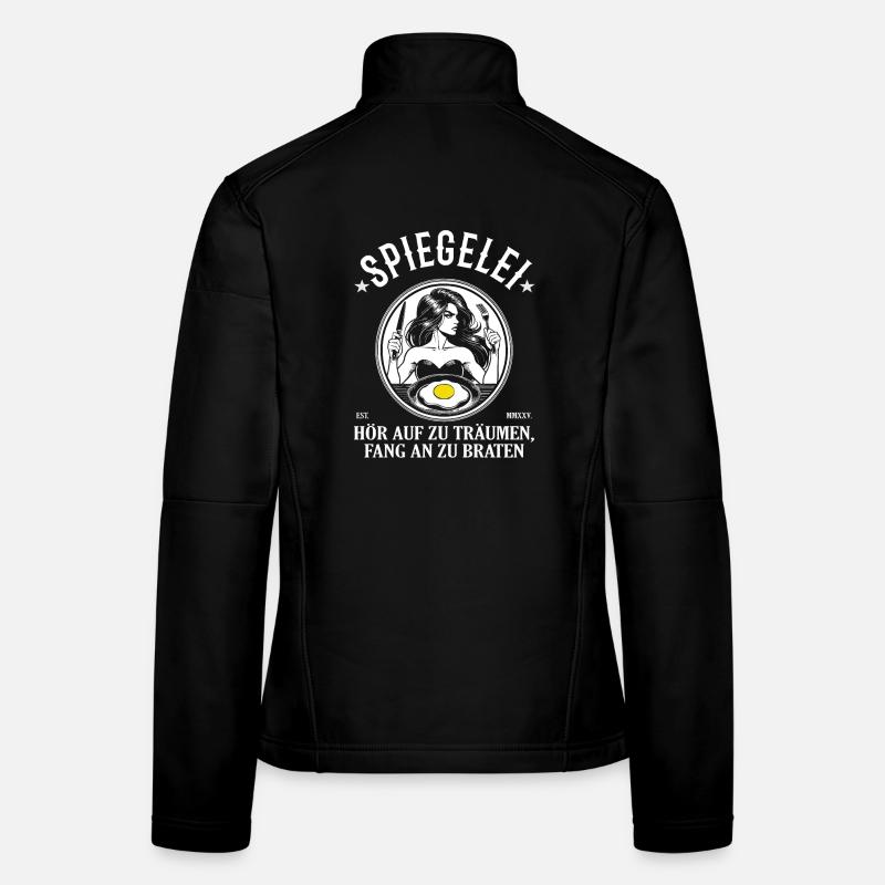 Fried Egg Design – Start Frying Women's Softshell Jacket