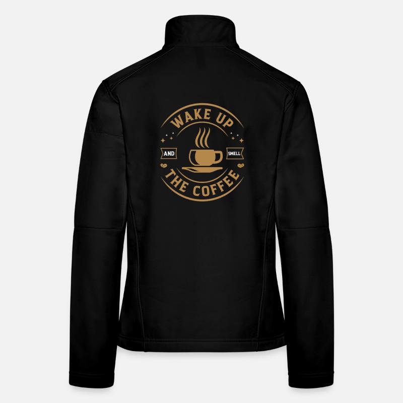 Réveil odeur café Veste en tissu softshell Femme