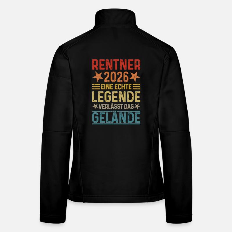 Retraités 2026 - Une légende quitte le site Veste en tissu softshell Femme