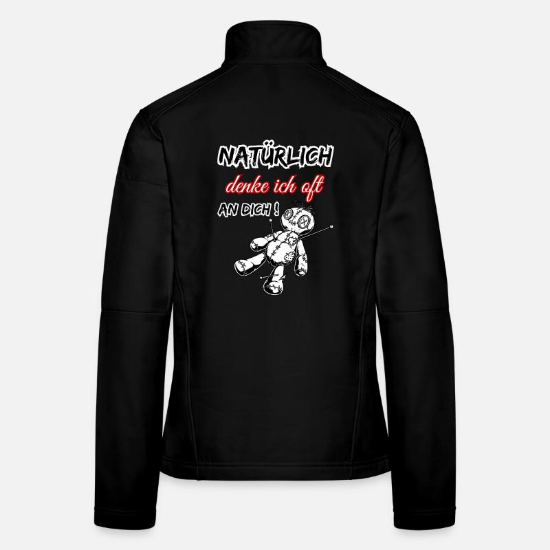 Natürlich denke ich oft an dich! - Voodoo Puppe Frauen Softshelljacke