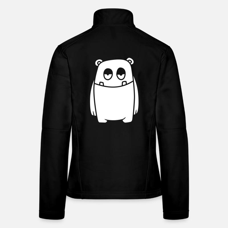 Monster Cheerful - Conception de bande dessinée Kawaii drôle Veste en tissu softshell Femme