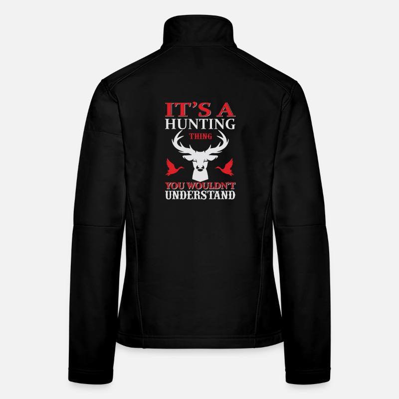 C’est une chose parmi les chasseurs Veste en tissu softshell Femme