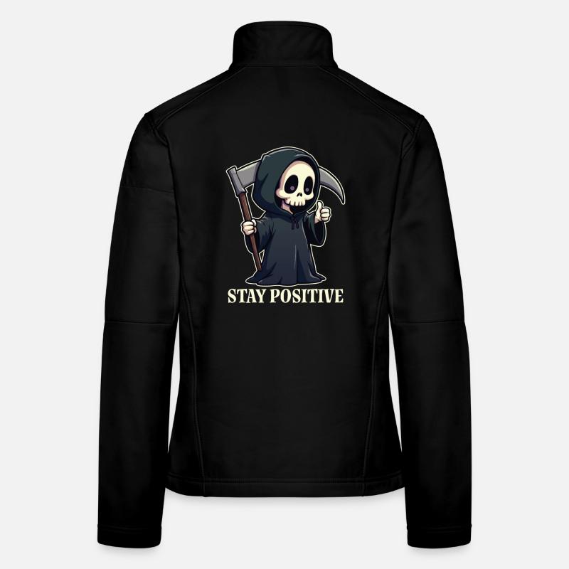 Restez positif Veste en tissu softshell Femme