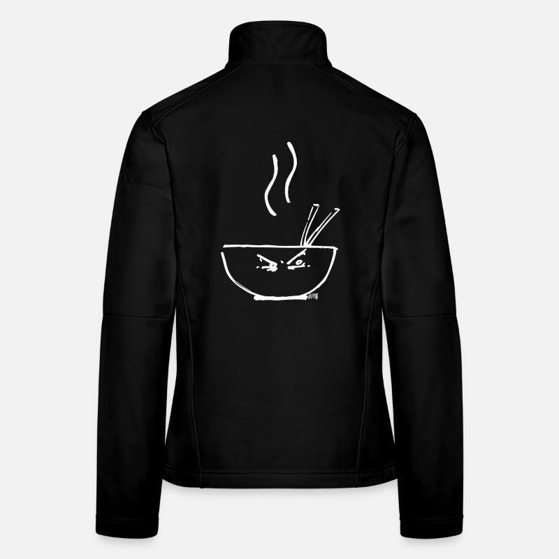 Soupe chaude Veste en tissu softshell Femme