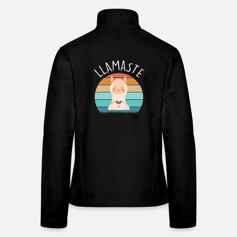 Llamaste yoga Frauen Softshelljacke