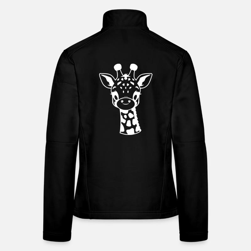 Giraffe Frauen Softshelljacke