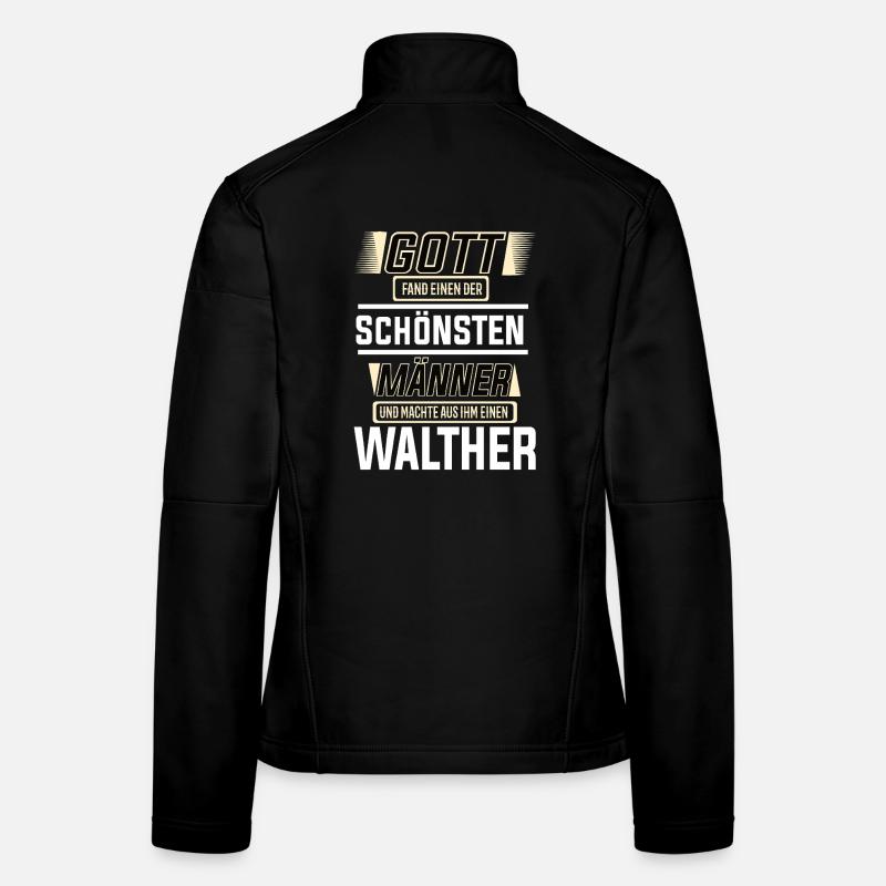 Walther the Most Beautiful Man Shaped by God Design Women's Softshell Jacket