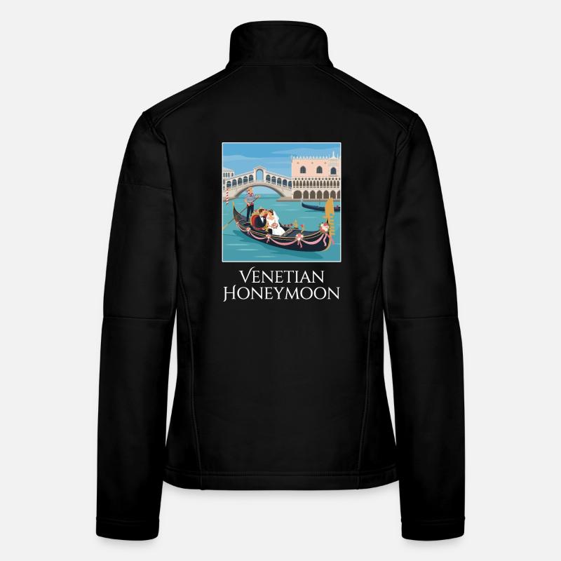 Venetian_Honeymoon_Gondel Women's Softshell Jacket