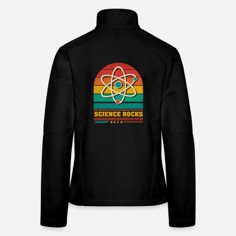 Wissenschaft im Regenbogen-Atom Frauen Softshelljacke