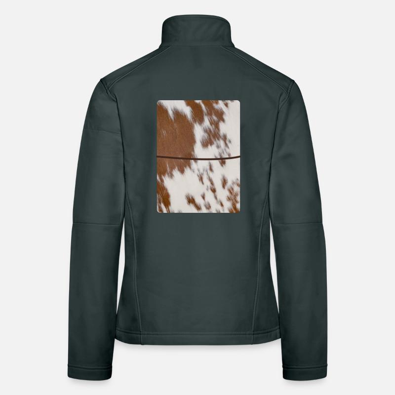 Braunes Kuhleder-Tagebuch Frauen Softshelljacke