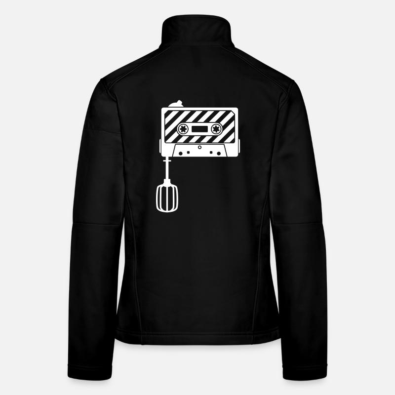 Mixtape vs. Mixer – Cassette musicale rétro DJ Veste en tissu softshell Femme