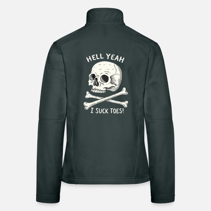 Skull and Bones Toe Fetish Women's Softshell Jacket