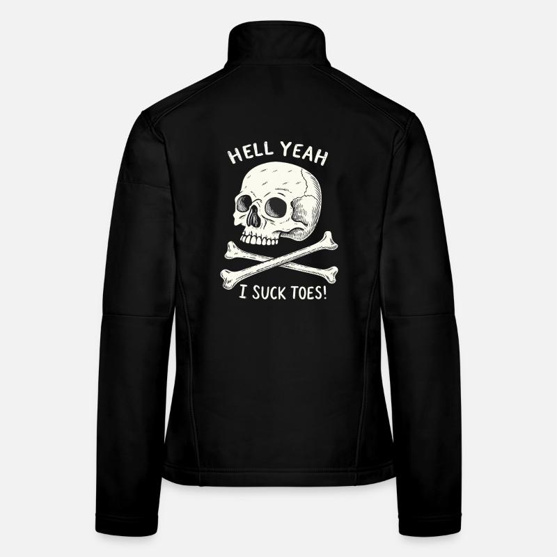 Skull and Bones Toe Fetish Women's Softshell Jacket